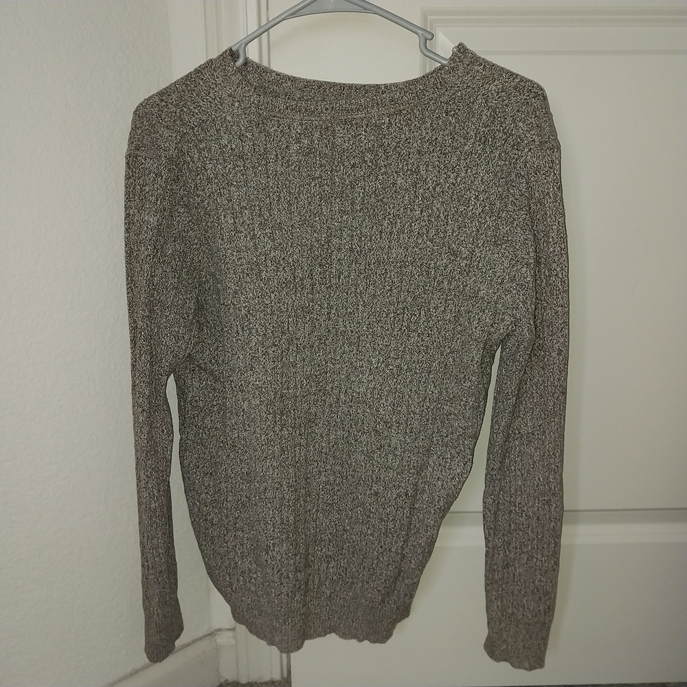 Kim Rogers Marled Crewneck Sweater in Gray